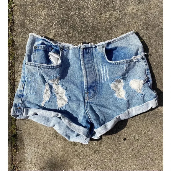 Carmar LF Distress Jean Denim Fold Cuff Shorts - Picture 4 of 8